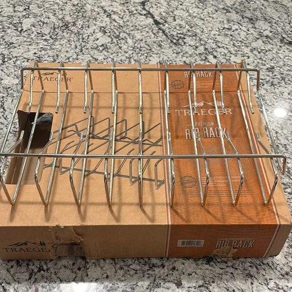 Silver Serveware Rib Rack for Dining by - Picture 2 of 4